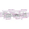 vidaXL Set vanjskih sofa s jastukom 8 pcs Prirodna i svijetlo siva