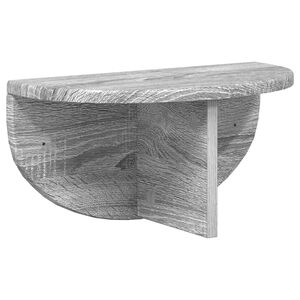 vidaXL Polica na zidu Zidna montaža Siva Sonoma 38 x 19 x 19 cm