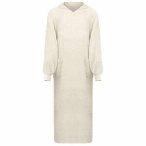 vidaXL Deka majica s kapuljačom KINN Krema XXL Pamuk