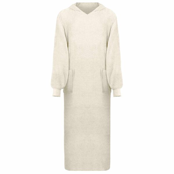 vidaXL Deka majica s kapuljačom KINN Krema XXL Pamuk