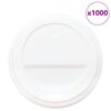 vidaXL Papirnati poklopci za &scaron;alice za kavu &Oslash;80 mm 8oz 1000 kom