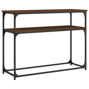 vidaXL Konzolni stol boja hrasta 100 x 35,5 x 75 cm konstruirano drvo