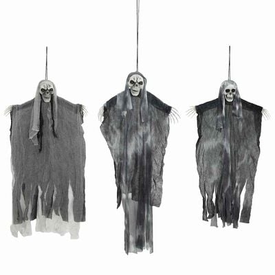 Viseći duhovi za Halloween 3 kom. crni 66 x 110 cm