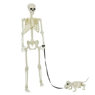 Set 2 kostura za Halloween bijeli 155 x 38,5 cm