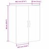 vidaXL Kabinetski zidni Zidne Crni hrast 69,5 x 34 x 180 cm