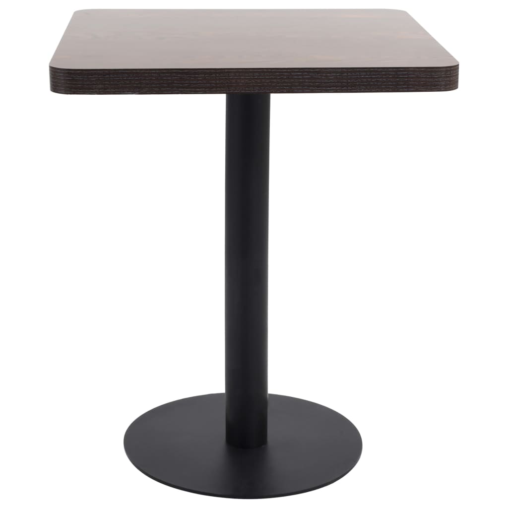 vidaXL Bistro stol tamnosmeđi 60 x 60 cm MDF