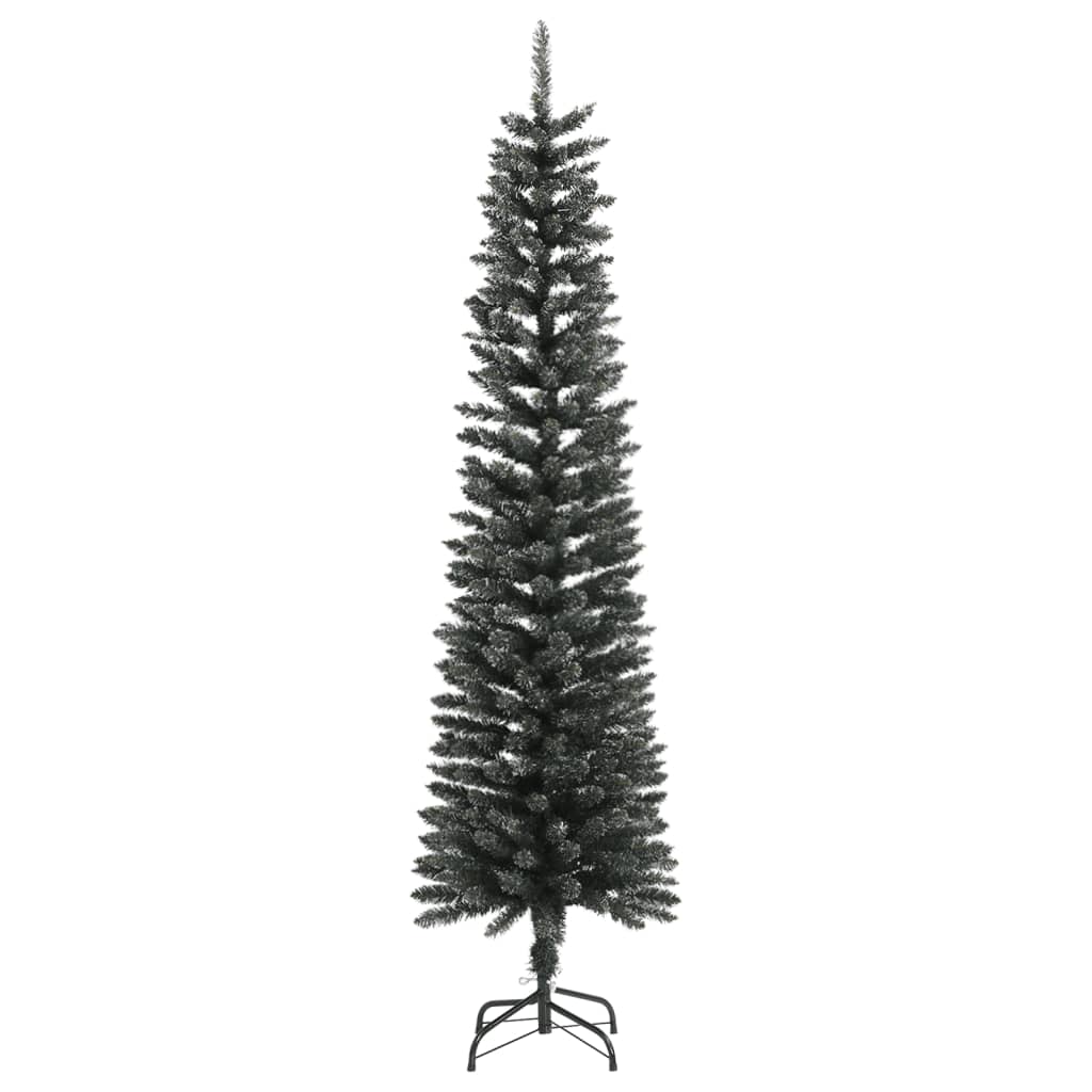 vidaXL Umjetno usko božićno drvce sa stalkom zeleno 180 cm PVC