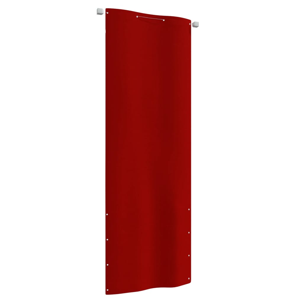 vidaXL Balkonski zastor crveni 80 x 240 cm od tkanine Oxford