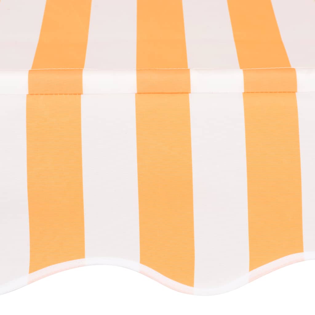 vidaXL Tenda na ručno uvlačenje 100 cm narančasto-bijela prugasta