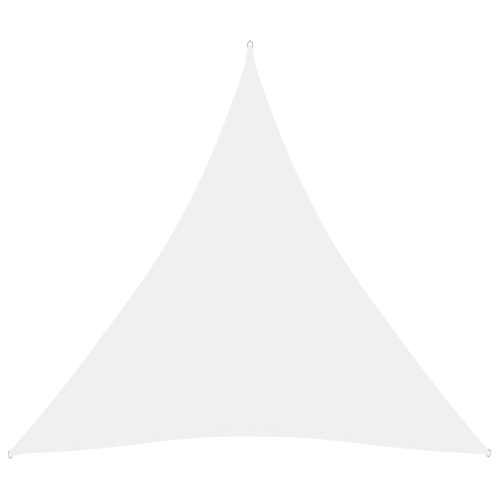 vidaXL Jedro protiv sunca od tkanine trokutasto 3,6x3,6x3,6 m bijelo