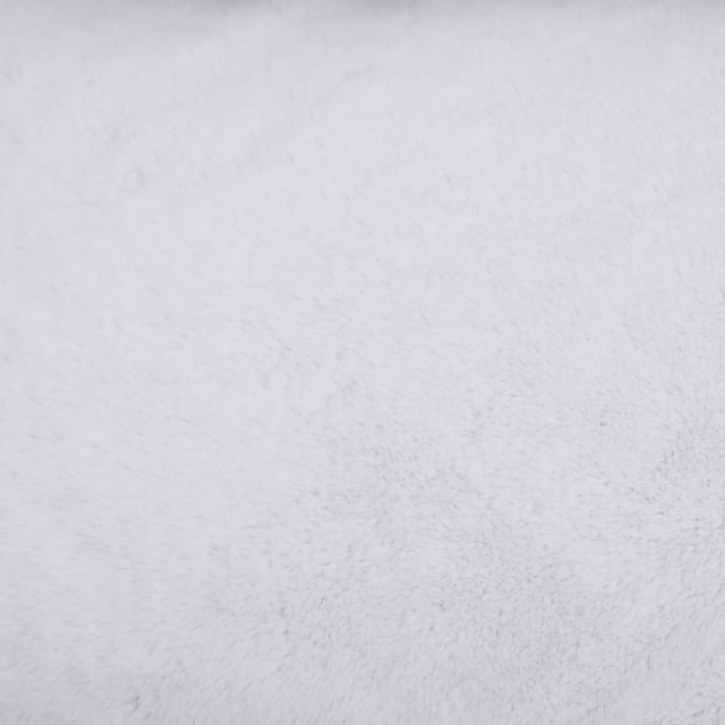 vidaXL Krevet za pse sivo-bijeli 85,5x70x23 cm fllis s izgledom platna