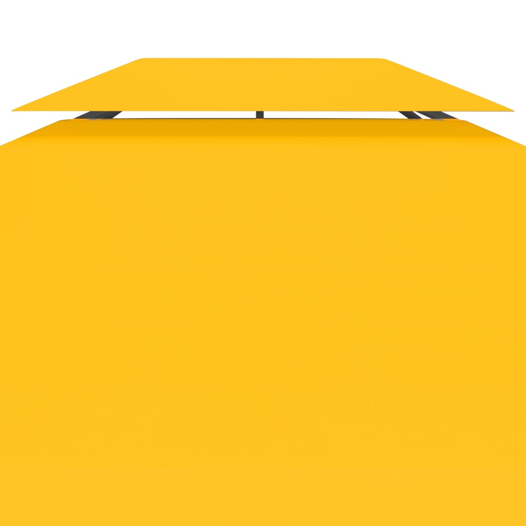 vidaXL Pokrov za sjenicu s 2 razine 310 g/m² 4 x 3 m žuti