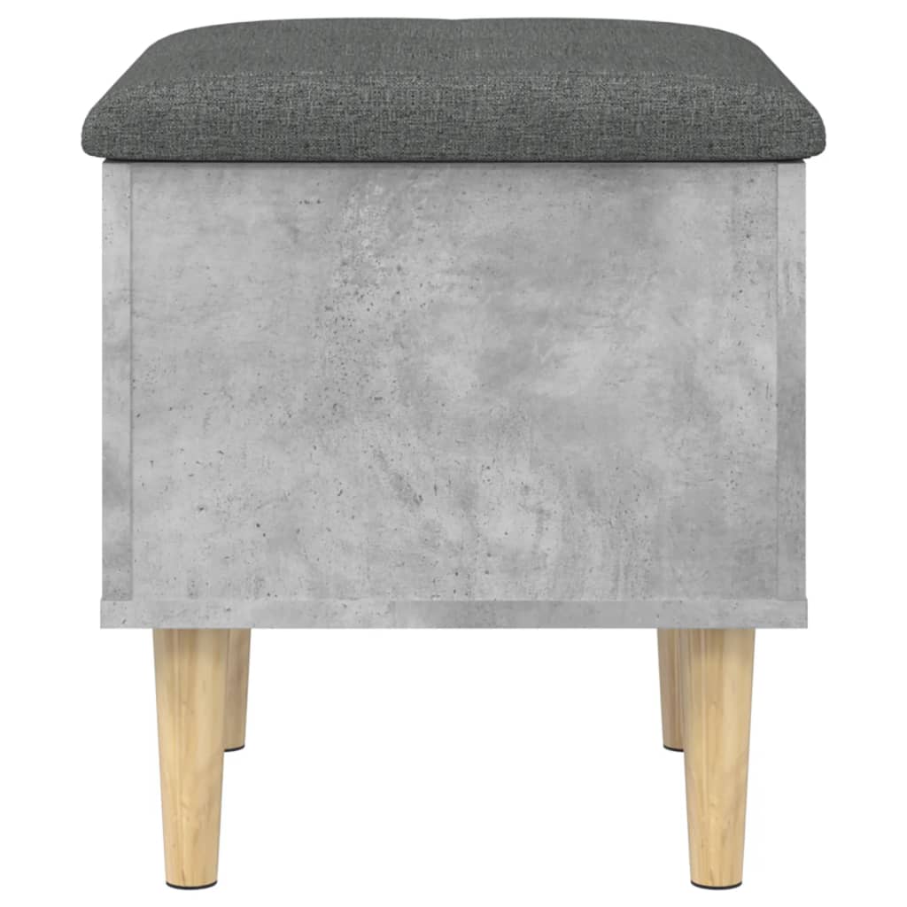vidaXL Klupa za pohranu siva boja betona 42x42x46 cm konstruirano drvo