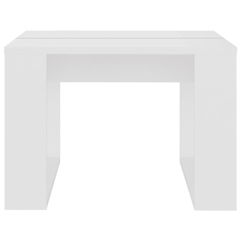 vidaXL Bočni stolić bijeli 50 x 50 x 35 cm od iverice
