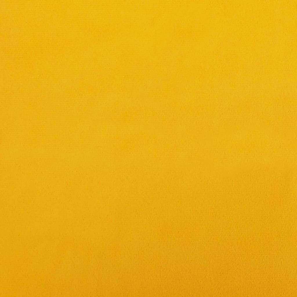 vidaXL Oslonac za noge žuti 78 x 56 x 32 cm baršunasti