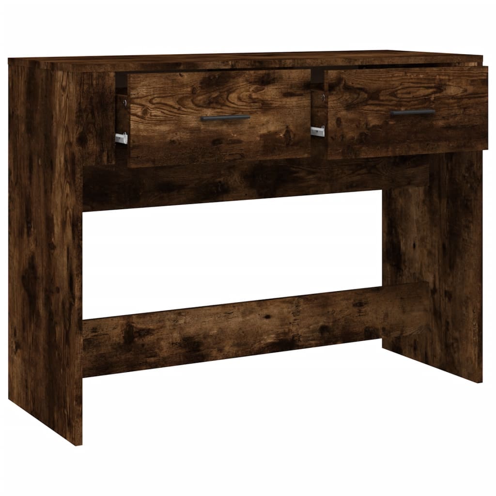 vidaXL Konzolni stol boja hrasta 100x39x75 cm od konstruiranog drva