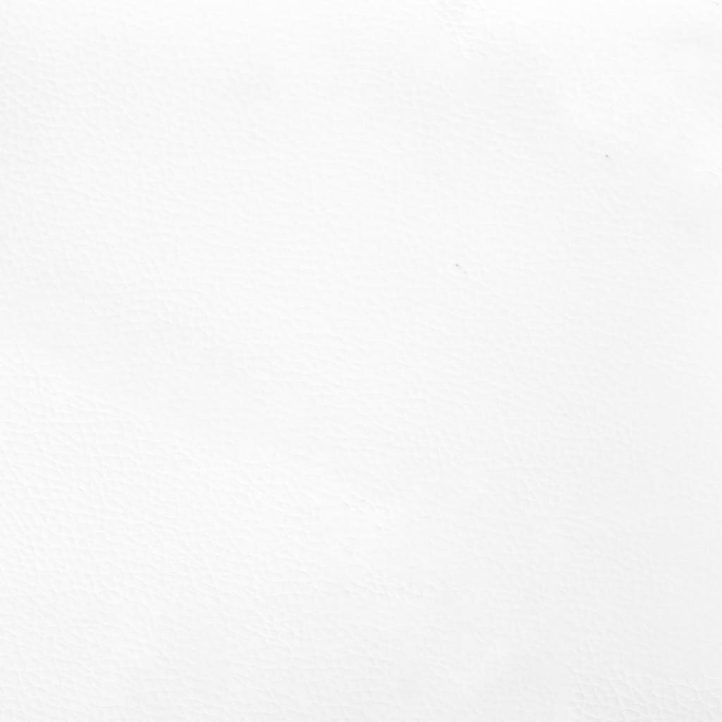 vidaXL Uzglavlje s ušima bijelo 203x23x118/128 cm od umjetne kože