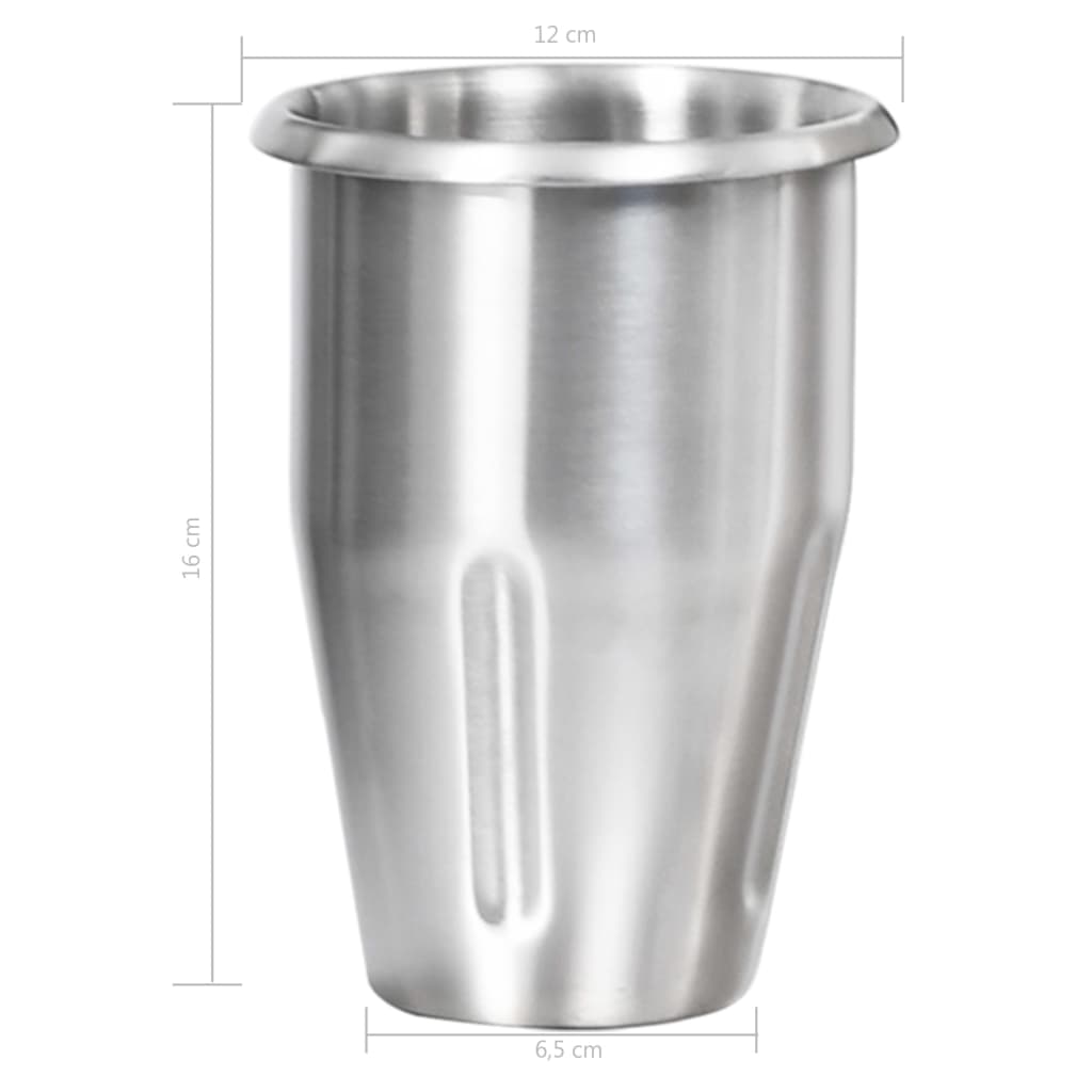 vidaXL Miješalica za frape s dvije šalice od nehrđajućeg čelika 2 l