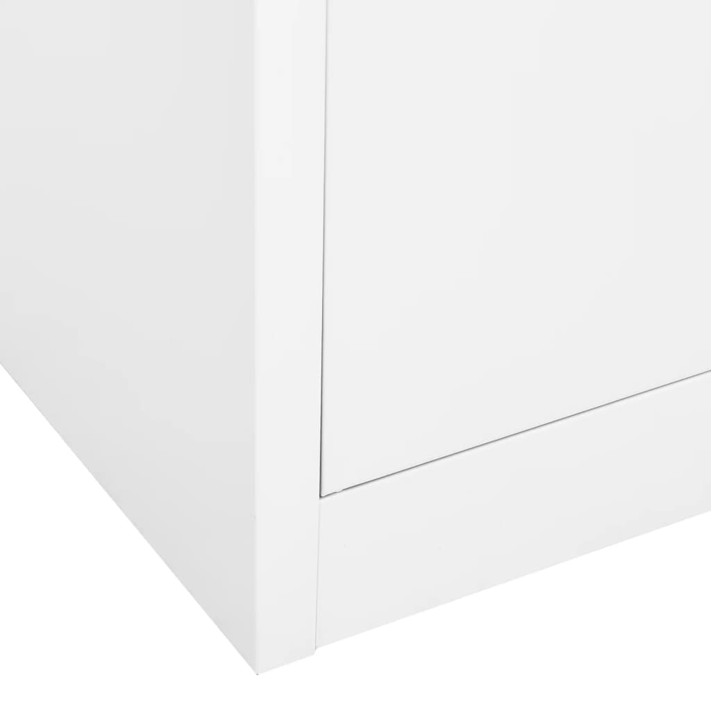 vidaXL Uredski ormarić bijeli 90 x 40 x 180 cm čelični