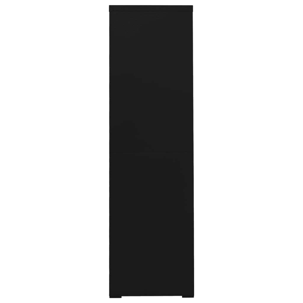vidaXL Ormarić za spise crni 90 x 46 x 164 cm čelični