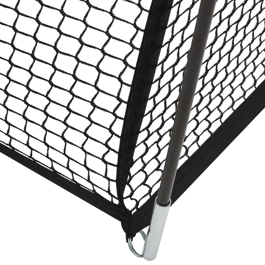 vidaXL Mreža za kavez za bejzbol crna 900x400x250 cm od poliestera