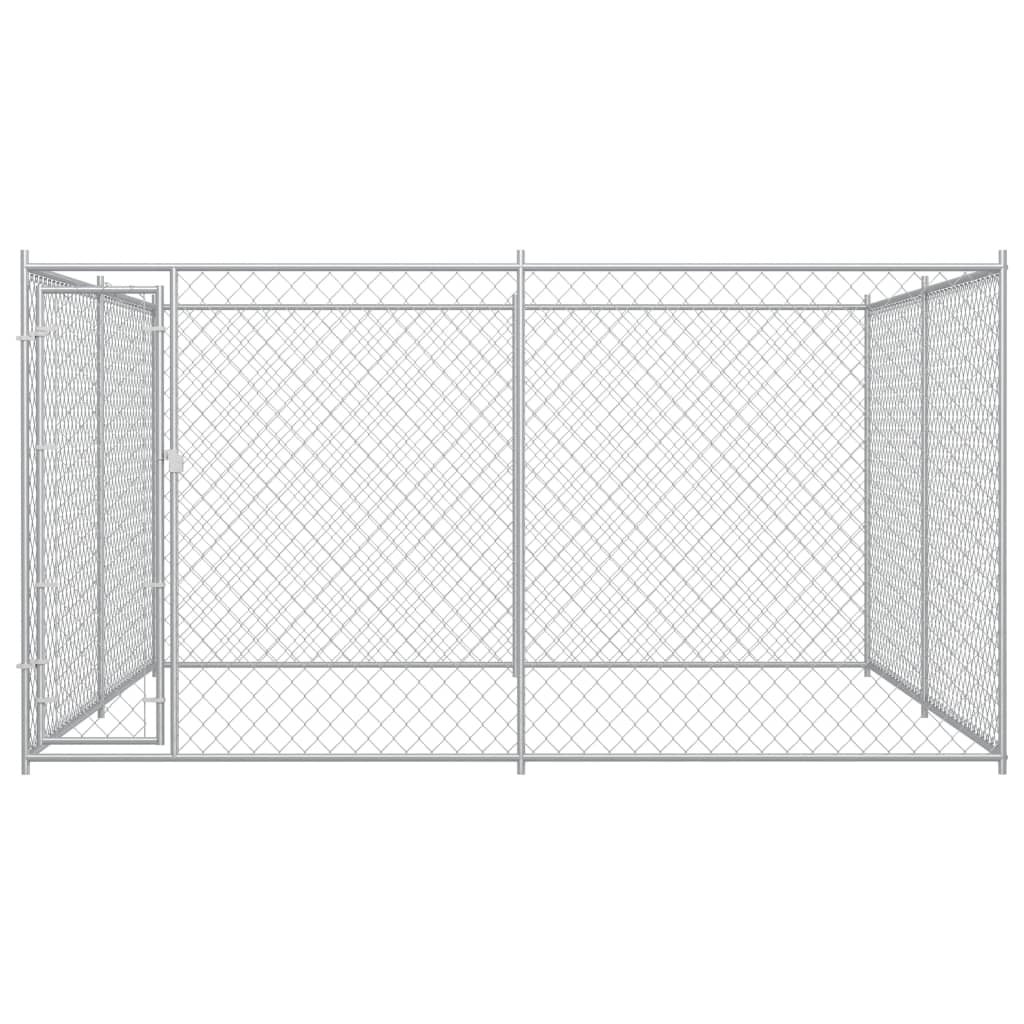 vidaXL Vanjski kavez za pse 383 x 383 x 185 cm