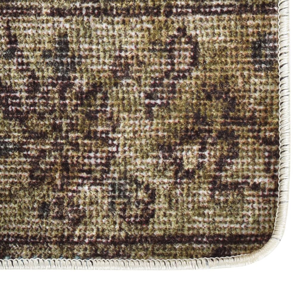 vidaXL Perivi tepih s patchworkom 120 x 180 cm raznobojni protuklizni
