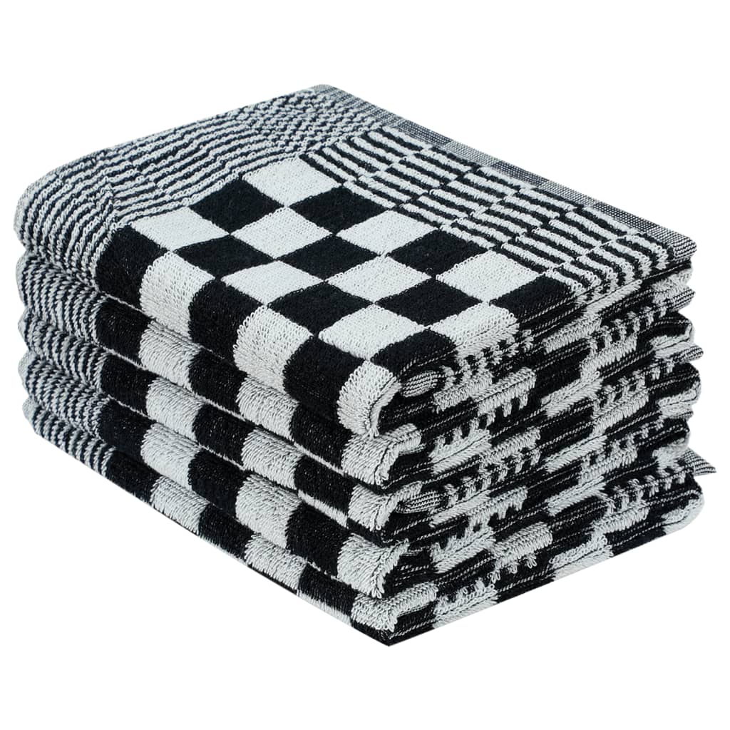 vidaXL Set ručnika od 20 komada crno-bijeli pamučni