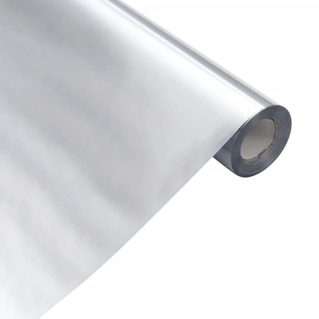 vidaXL Naljepnice za namještaj samoljepljive srebrne 90 x 500 cm PVC