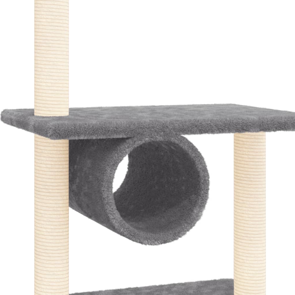 vidaXL Penjalica za mačke sa stupovima za grebanje tamnosiva 279 cm