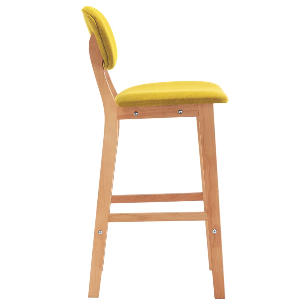 vidaXL Barski stolci od tkanine 2 kom boja senfa