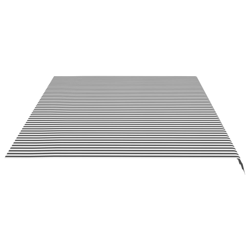 vidaXL Zamjenska tkanina za tendu antracit-bijela 6 x 3,5 m