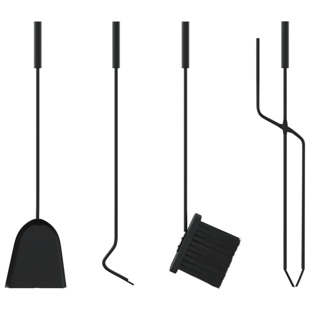 vidaXL 4-dijelni set alata za kamin 18x56 cm čelični