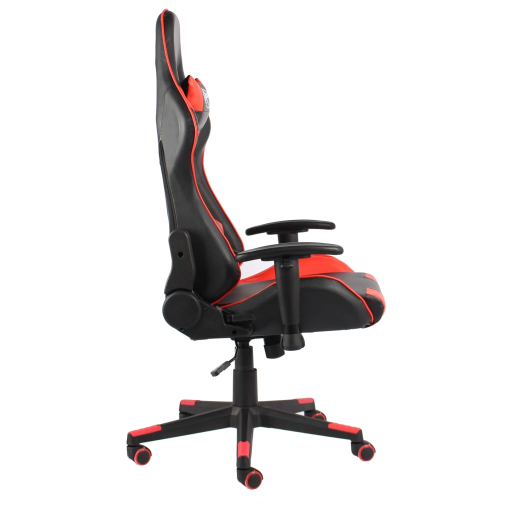 vidaXL Okretna igraća stolica crvena PVC