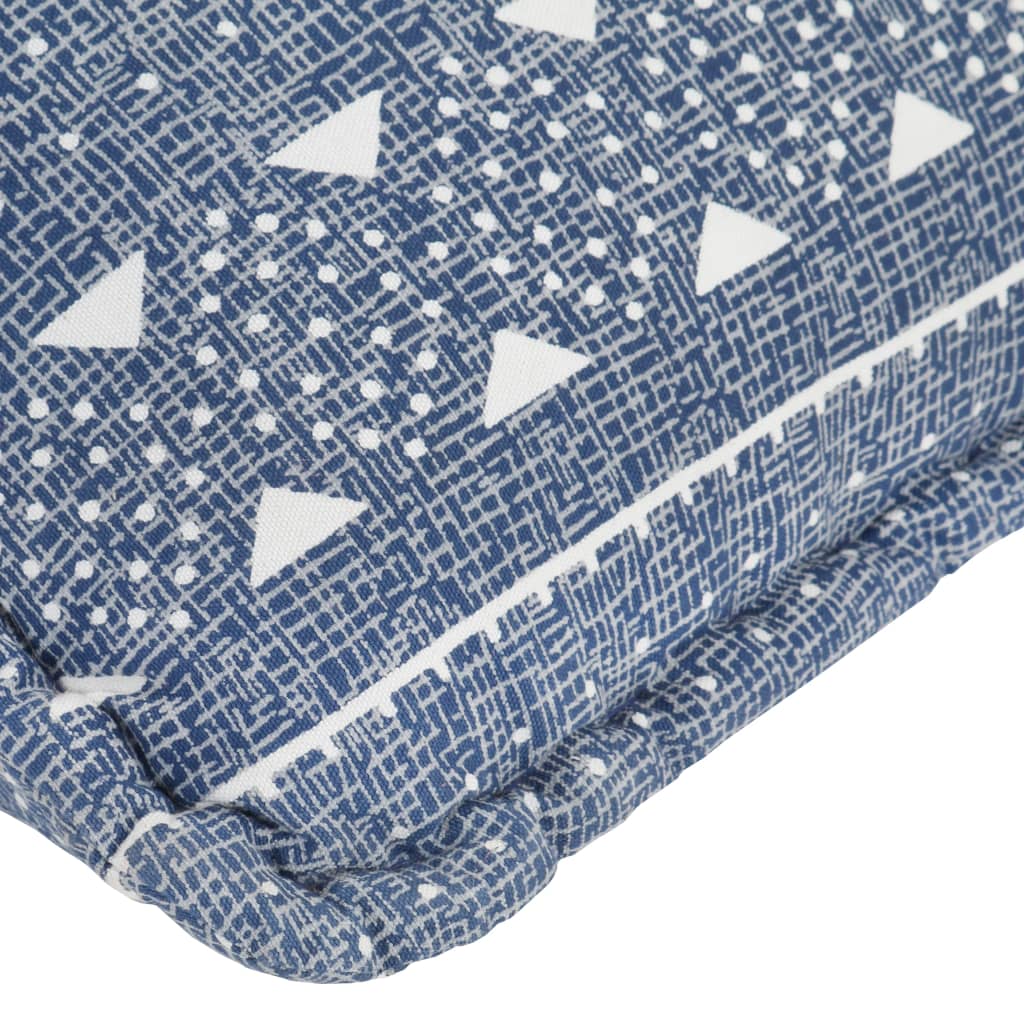 vidaXL Vreća za sjedenje od tkanine indigo s patchworkom