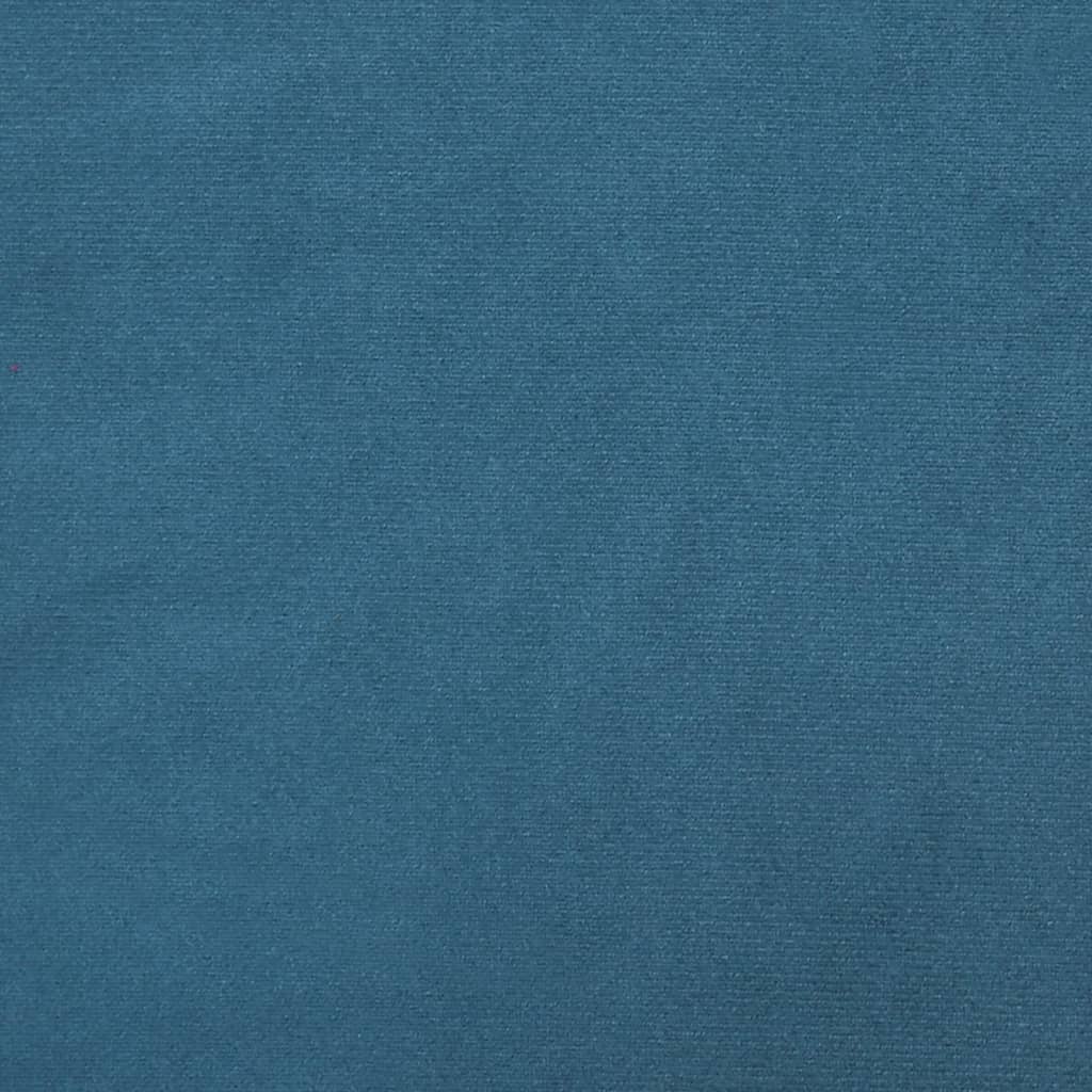 vidaXL Kutna garnitura na razvlačenje plava 271x140x70 cm baršunasta