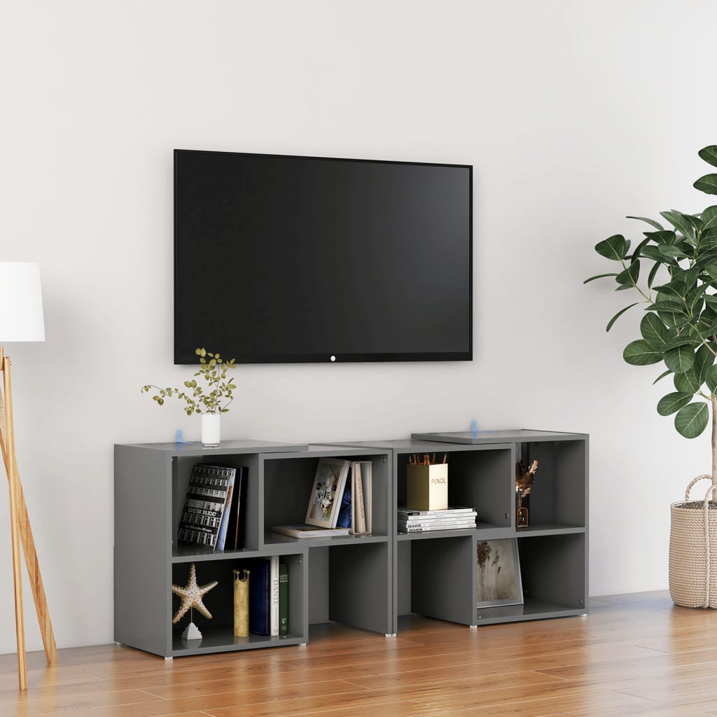 vidaXL TV ormarić sivi 104 x 30 x 52 cm konstruirano drvo