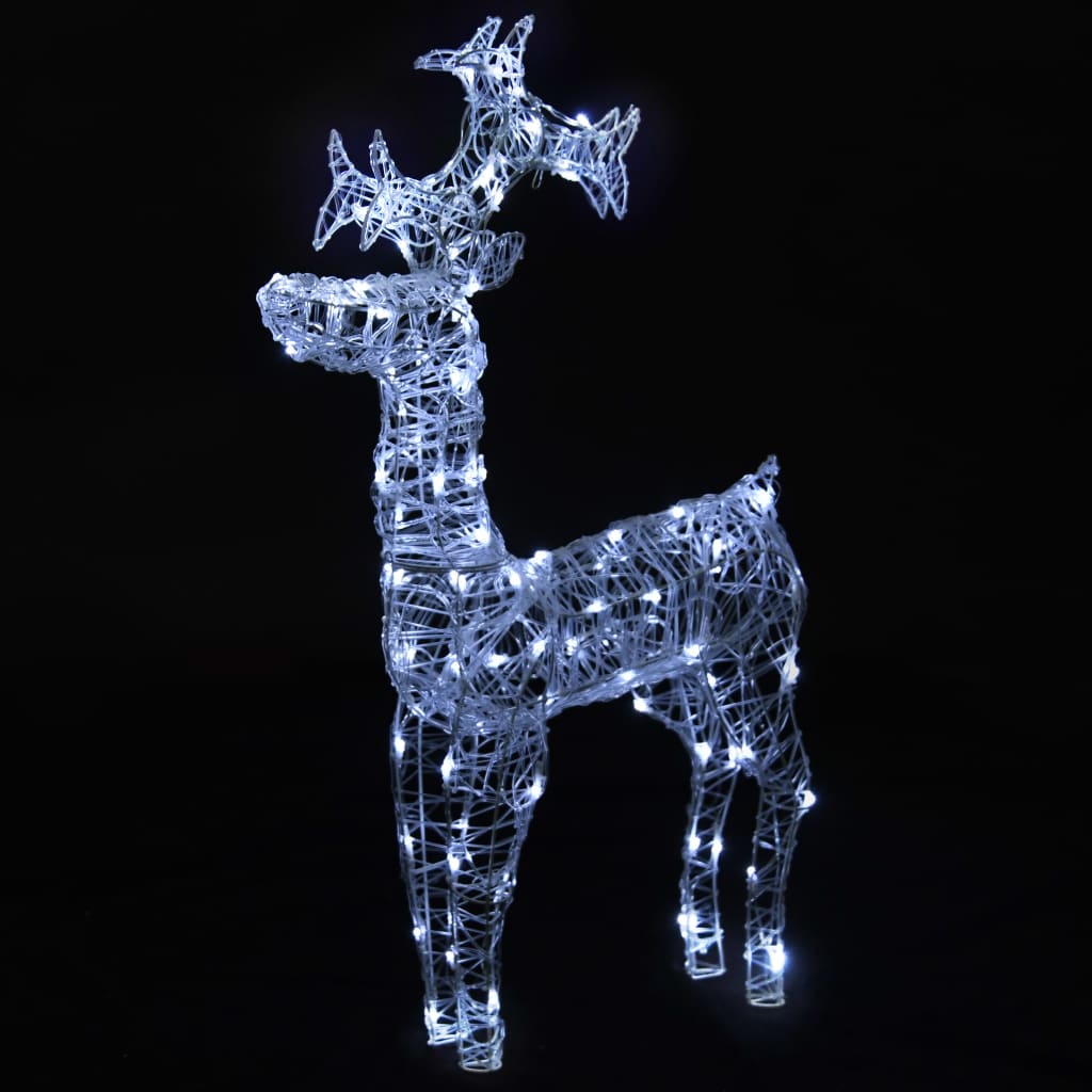 vidaXL Ukrasni božićni sobovi s 90 LED žarulja 60x16x100 cm akrilni