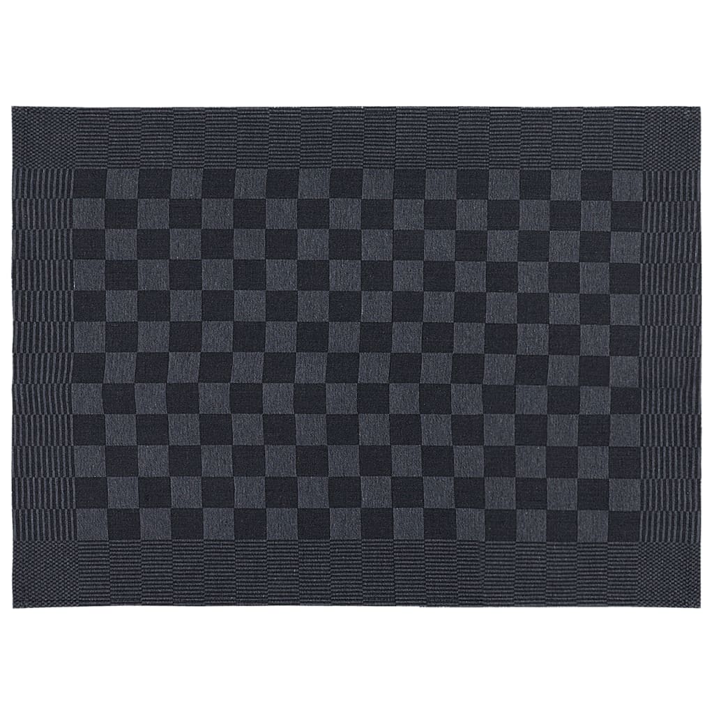 vidaXL Set ručnika od 20 komada crno-sivi pamučni