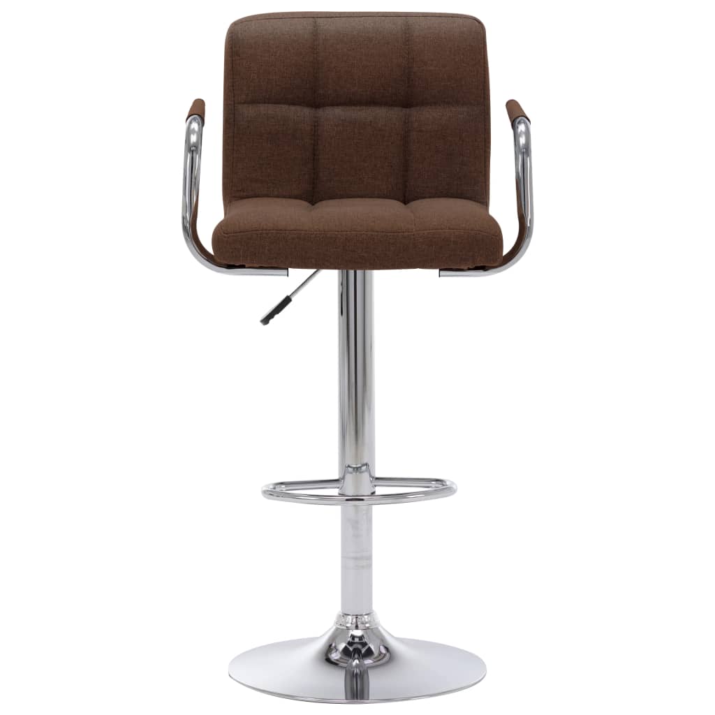 vidaXL Barska stolica od tkanine smeđa