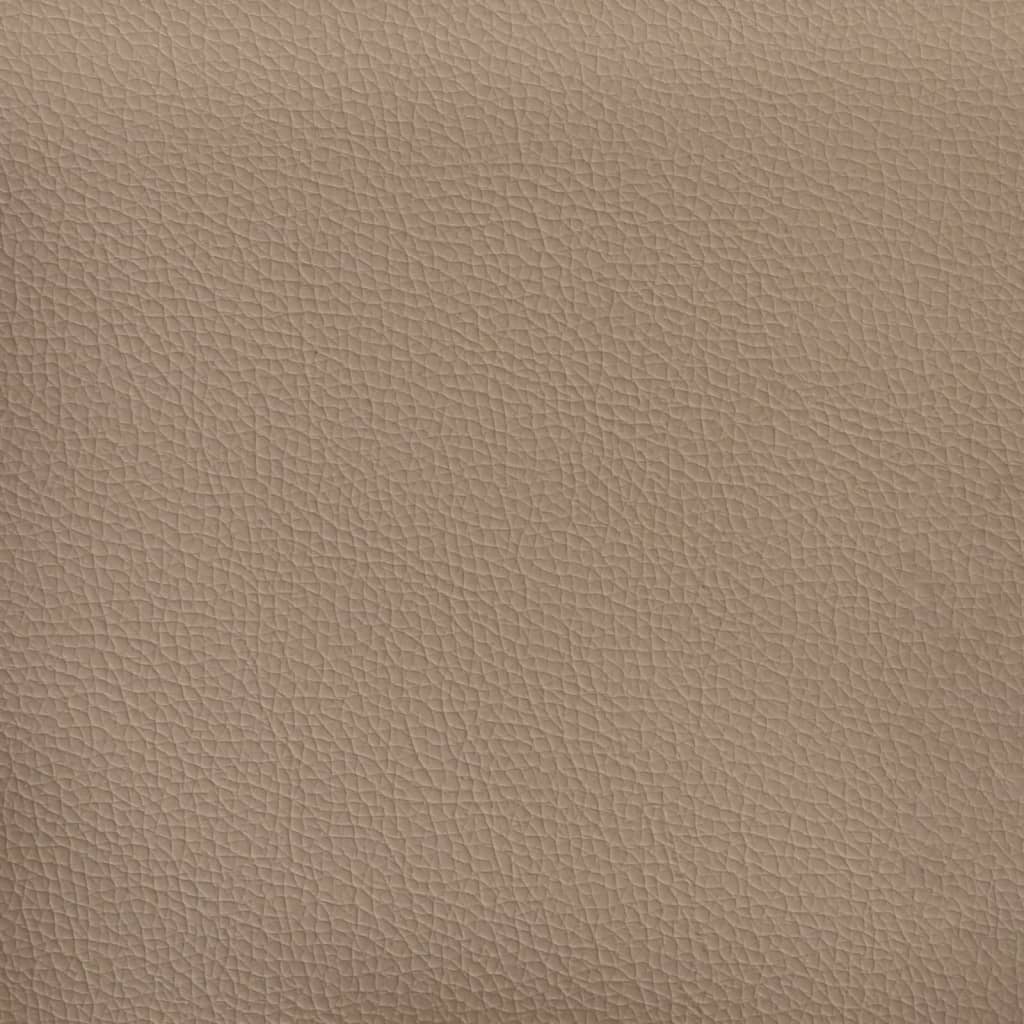 vidaXL Kutna garnitura boja cappuccina 255 x 140 x 70 cm umjetna koža
