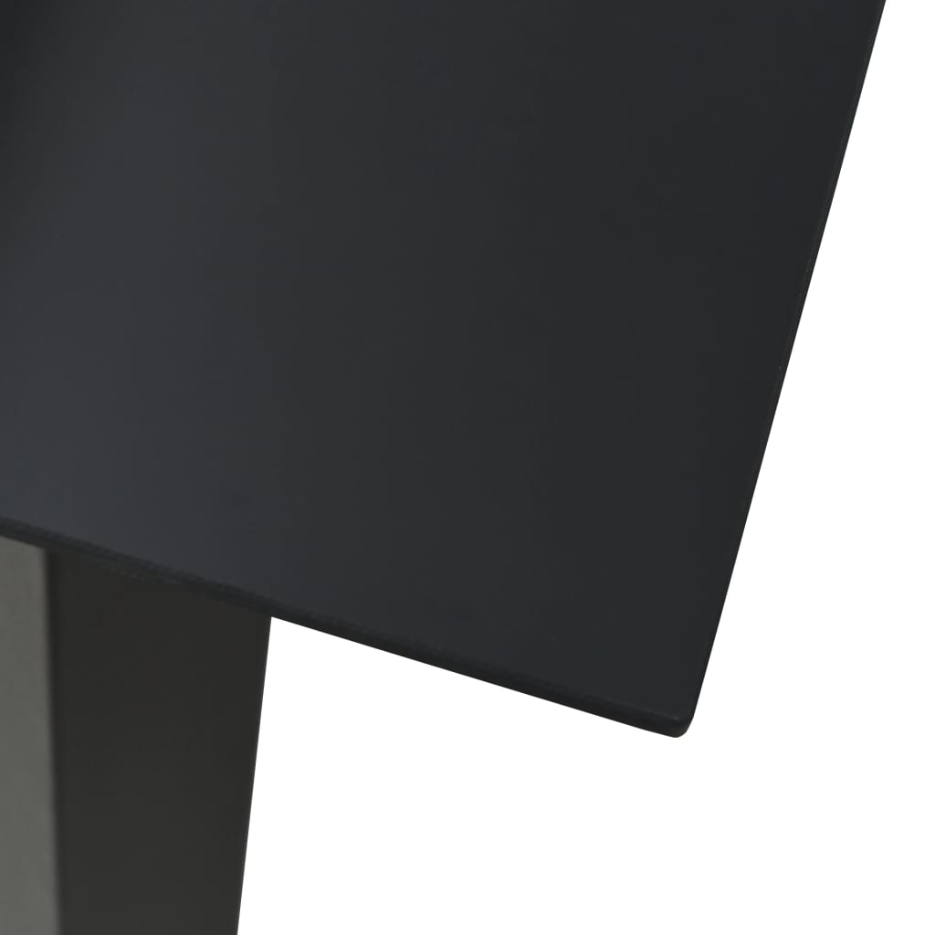 vidaXL 5-dijelni vrtni blagovaonski set od PVC ratana crni