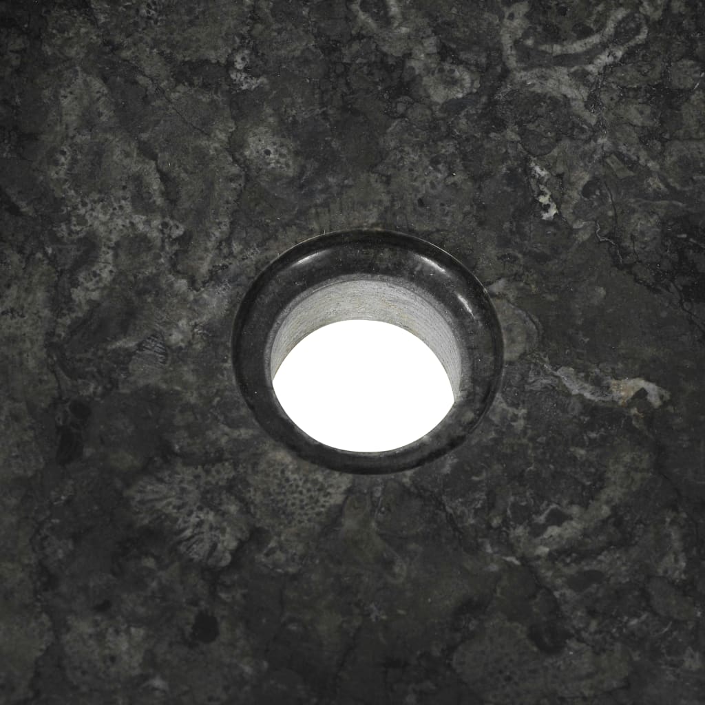 vidaXL Umivaonik 40 x 12 cm mramorni crni