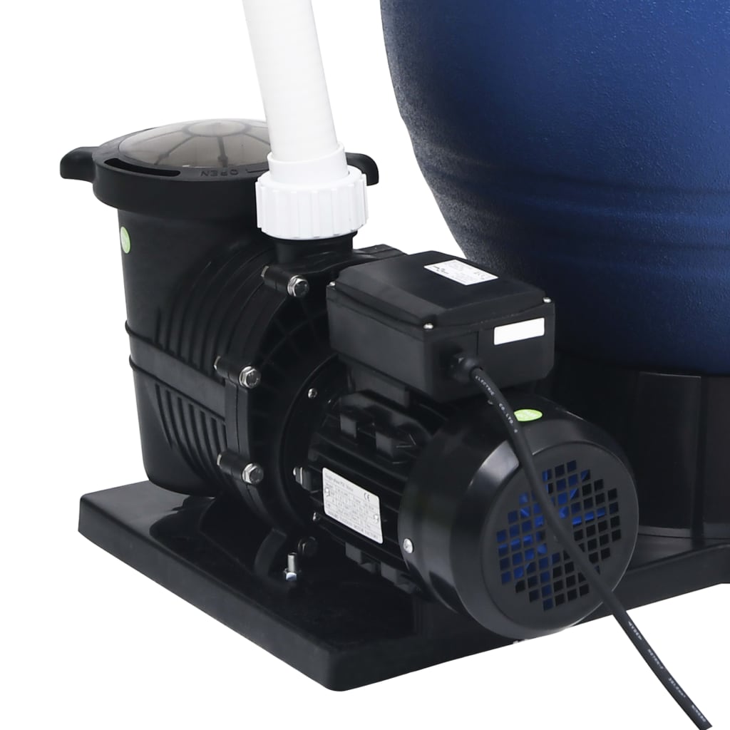 vidaXL Pješčani filtar sa 7-smjernim ventilom i crpkom od 1000 W