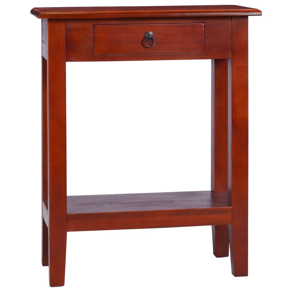 vidaXL Konzolni stol klasični smeđi 60x30x75cm masivno drvo mahagonija