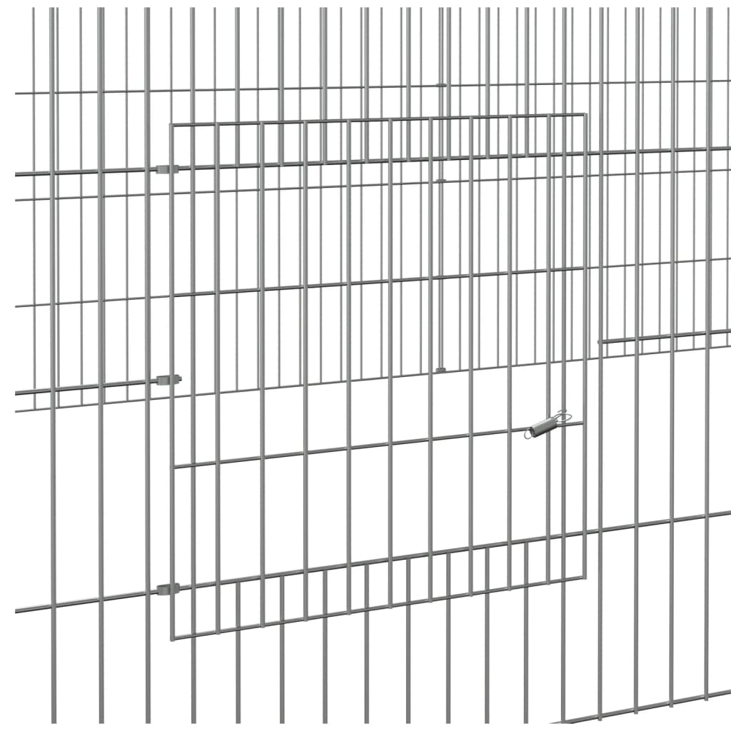 vidaXL Kavez za zečeve s 5 panela 541x109x54 cm od pocinčanog željeza
