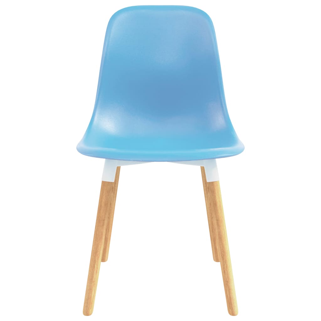 vidaXL Blagovaonske stolice 4 kom plave plastične