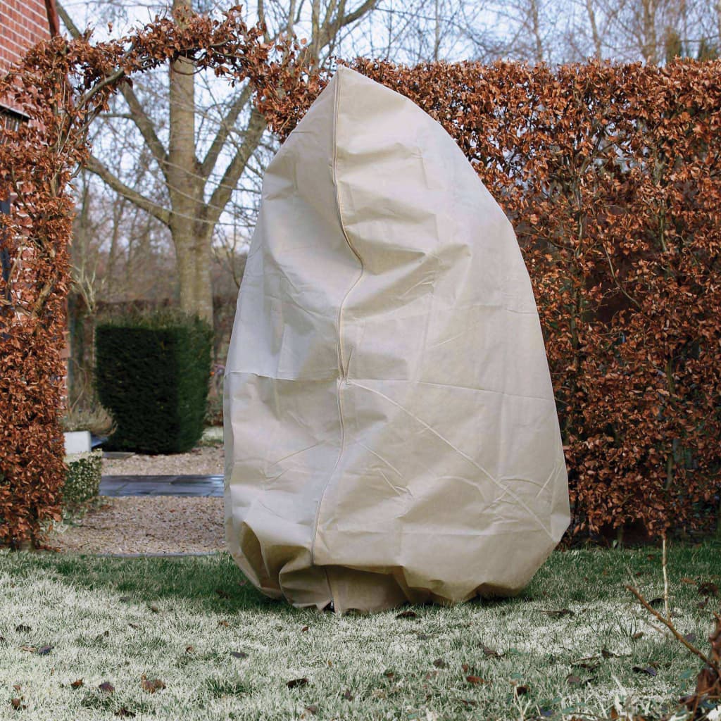 Nature zimski pokrov od flisa s patentom 70 g/m² bež 2 x 2,5 m