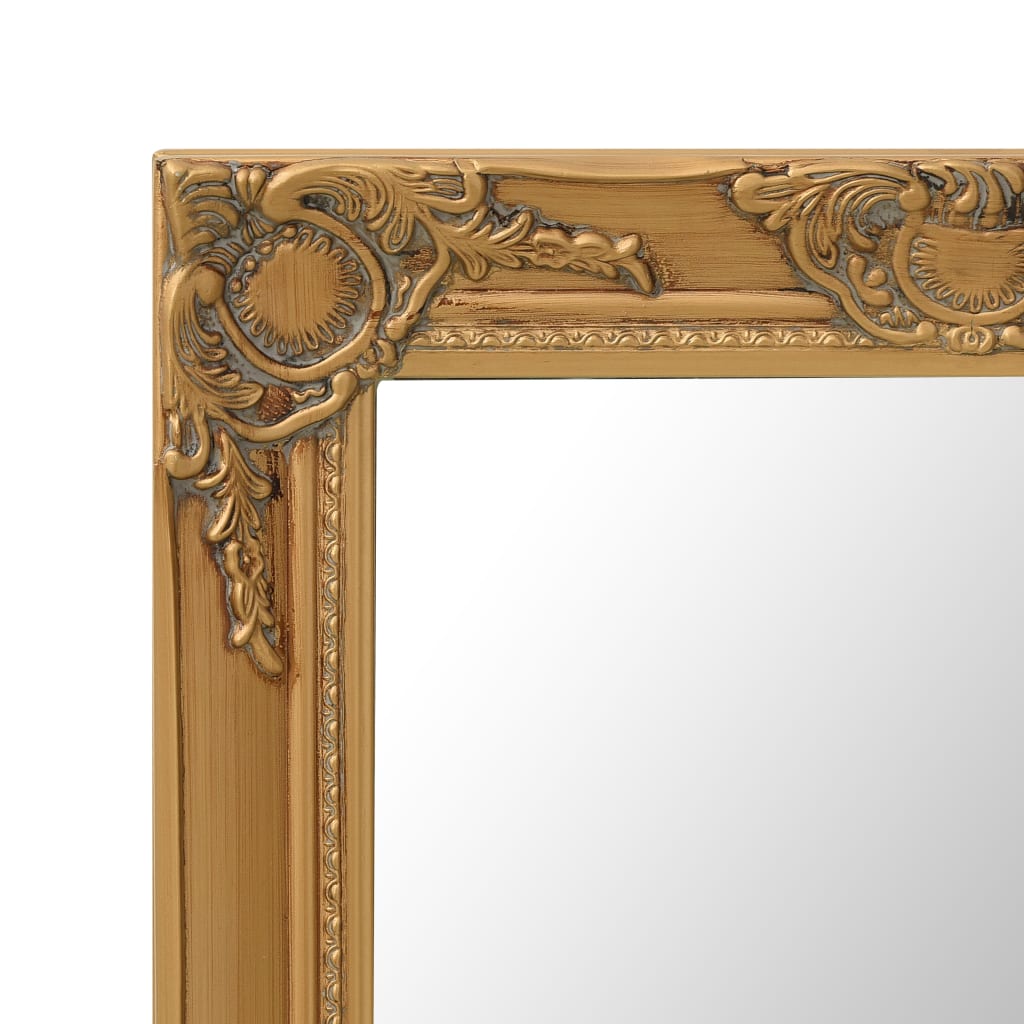 vidaXL Zidno ogledalo u baroknom stilu 60 x 80 cm zlatno