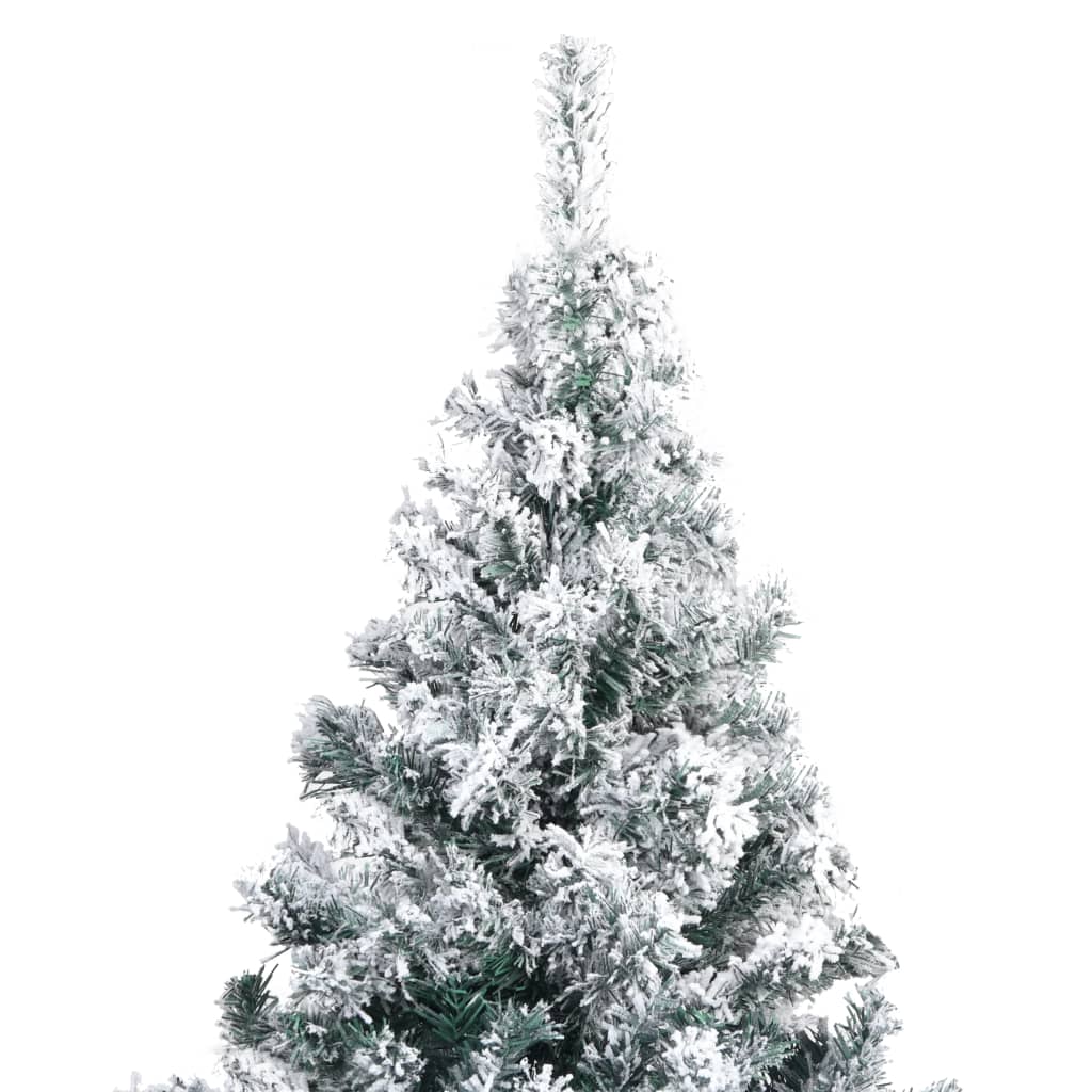 vidaXL Umjetno božićno drvce sa snijegom zeleno 180 cm PVC